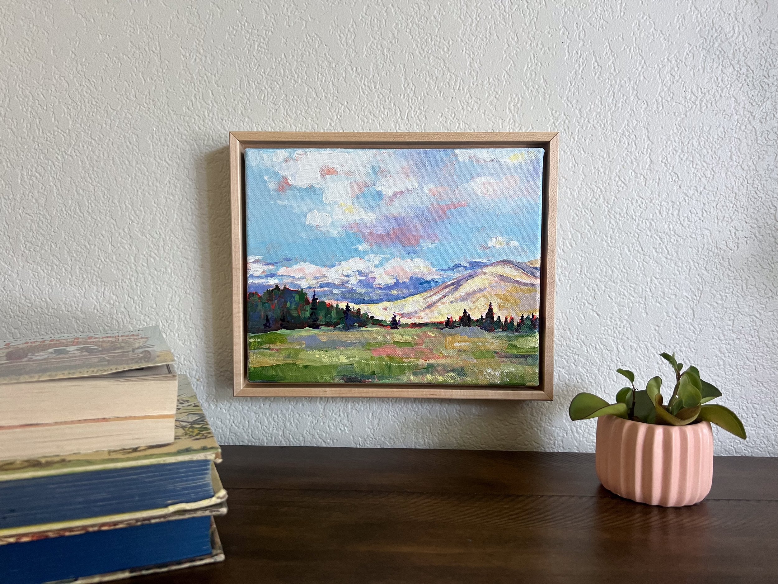 Summer Garden Textured Floral Painting | 6x6